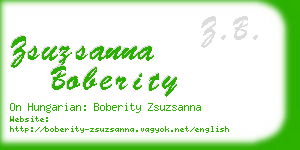 zsuzsanna boberity business card